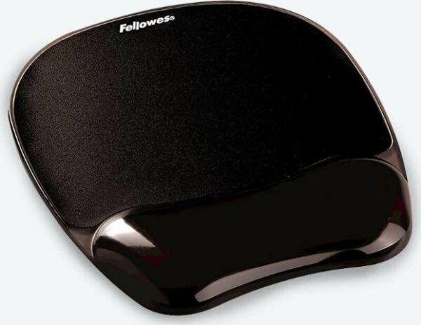Fellowes Mousepad με Υποστήριγμα Καρπού Μαύρο